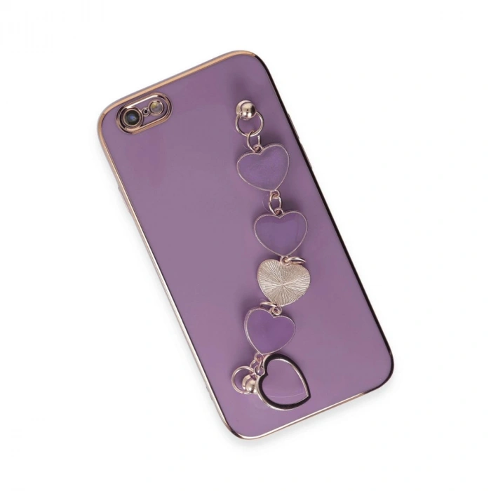 MARSİLYAN™- Apple İphone 6 Kılıf Esila Silikon - Mor
