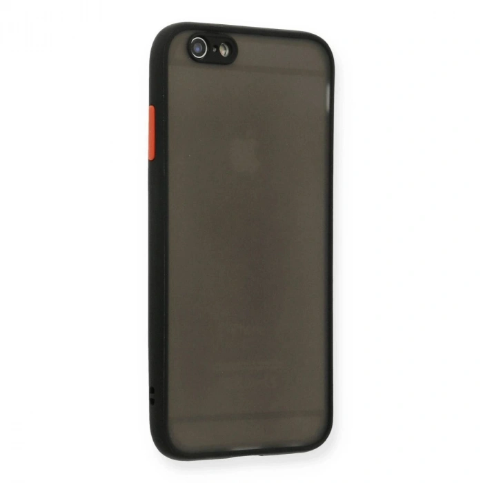 MARSİLYAN™- Apple İphone 6 Kılıf Montreal Silikon Kapak - Siyah