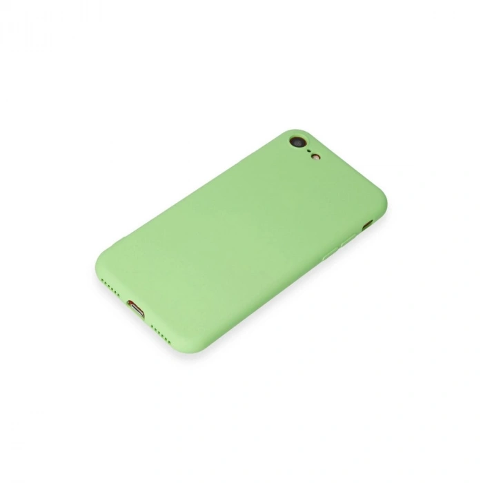 MARSİLYAN™- Apple İphone 7 Kılıf First Silikon - Açık Yeşil