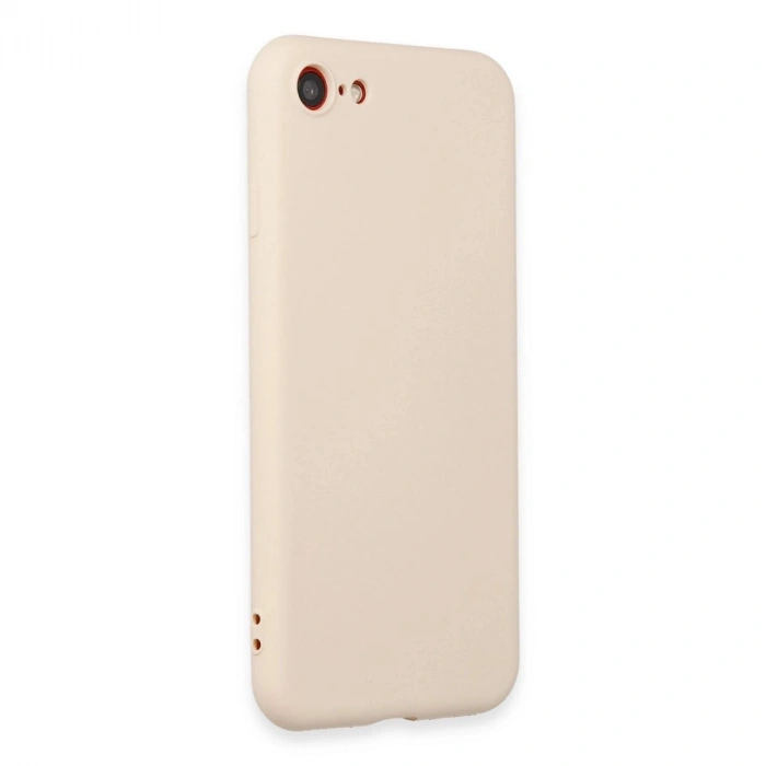 MARSİLYAN™- Apple İphone 7 Kılıf First Silikon - Krem