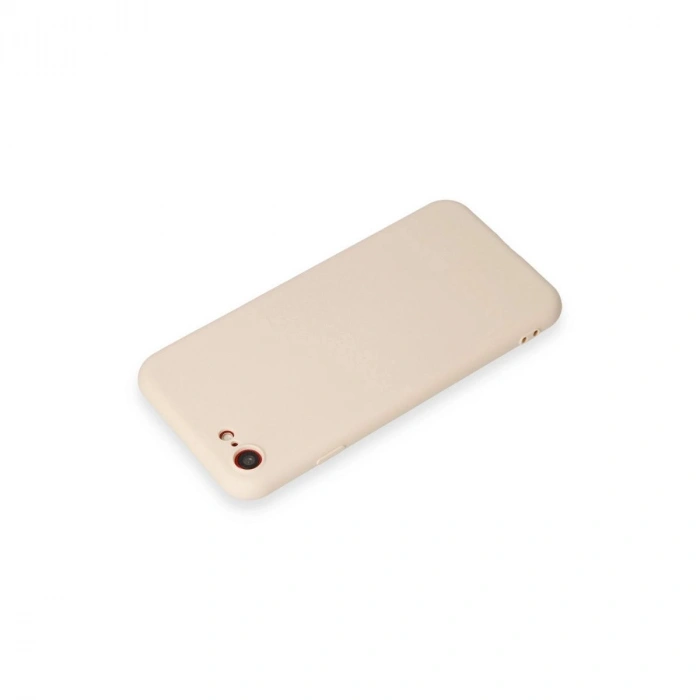 MARSİLYAN™- Apple İphone 7 Kılıf First Silikon - Krem