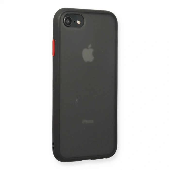 MARSİLYAN™- Apple İphone 7 Kılıf Montreal Silikon Kapak - Siyah