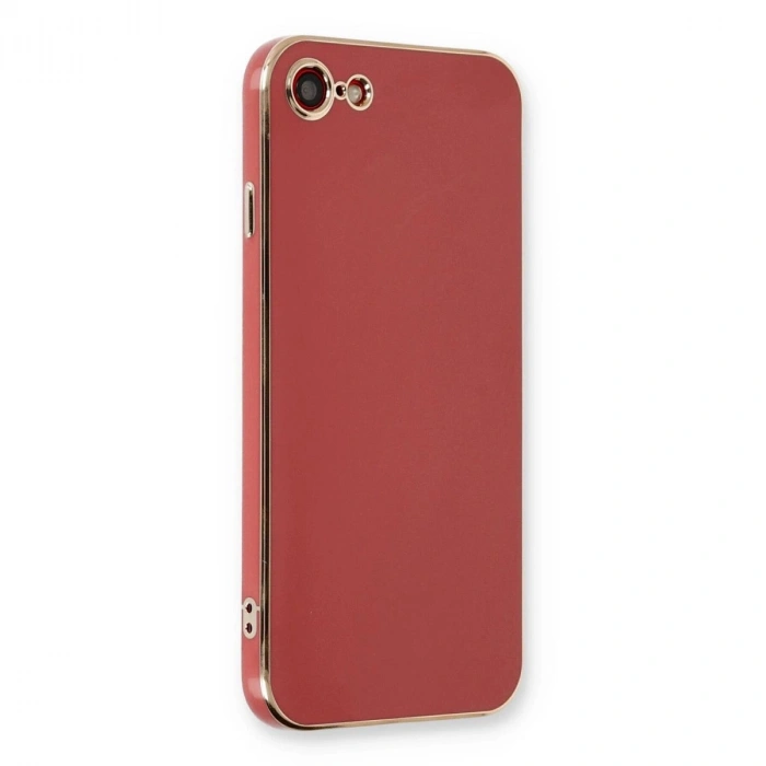 MARSİLYAN™- Apple İphone 7 Kılıf Volet Silikon - Kırmızı