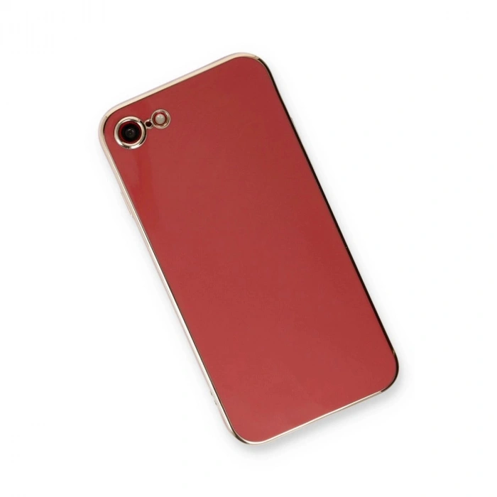 MARSİLYAN™- Apple İphone 7 Kılıf Volet Silikon - Kırmızı