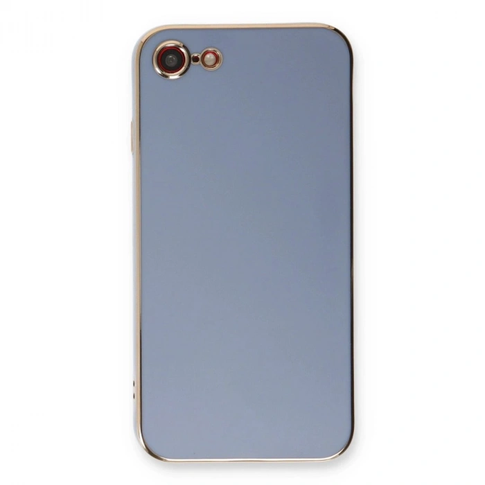 MARSİLYAN™- Apple İphone 7 Kılıf Volet Silikon - Mavi