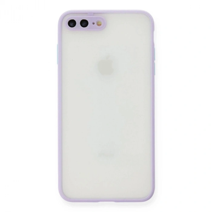 MARSİLYAN™- Apple İphone 7 Plus Kılıf Montreal Silikon Kapak - Mor