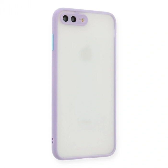 MARSİLYAN™- Apple İphone 7 Plus Kılıf Montreal Silikon Kapak - Mor