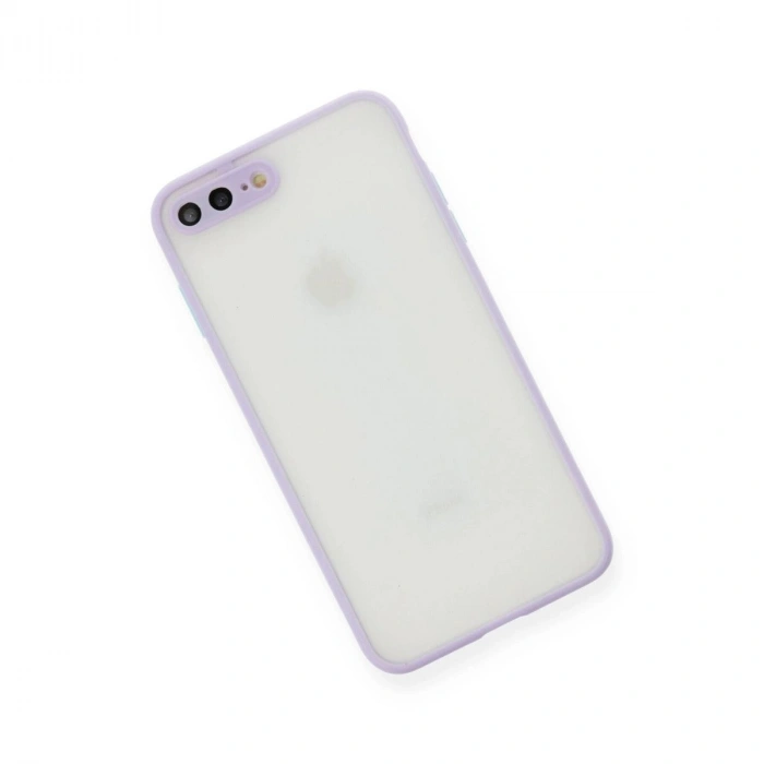 MARSİLYAN™- Apple İphone 7 Plus Kılıf Montreal Silikon Kapak - Mor