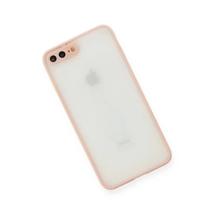 MARSİLYAN™- Apple İphone 7 Plus Kılıf Montreal Silikon Kapak - Pembe
