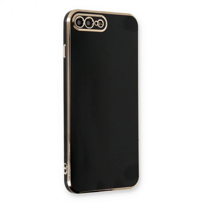 MARSİLYAN™- Apple İphone 7 Plus Kılıf Volet Silikon - Siyah