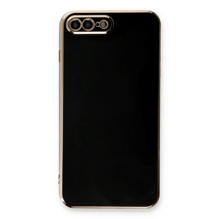 MARSİLYAN™- Apple İphone 7 Plus Kılıf Volet Silikon - Siyah