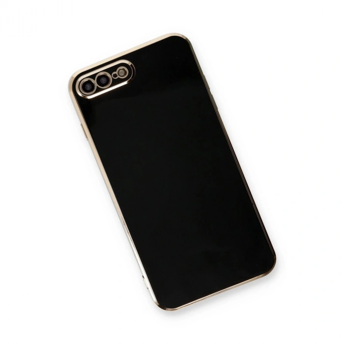 MARSİLYAN™- Apple İphone 7 Plus Kılıf Volet Silikon - Siyah