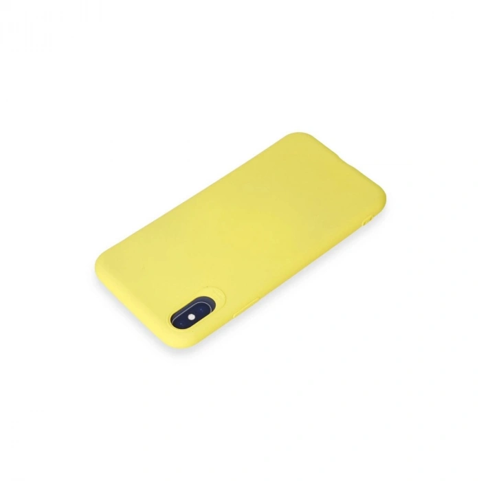 MARSİLYAN™- Apple İphone X Kılıf First Silikon - Sarı