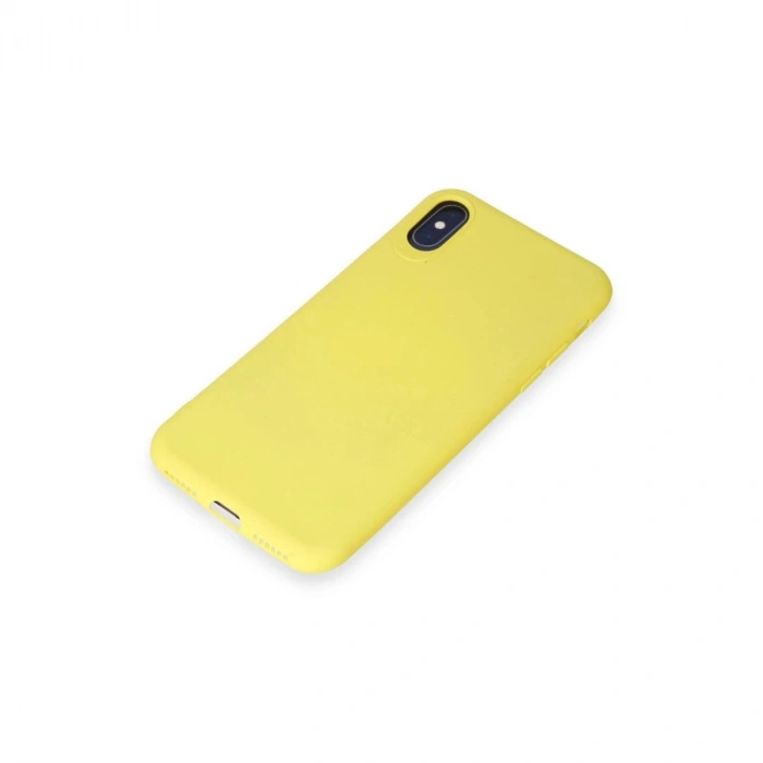 MARSİLYAN™- Apple İphone X Kılıf First Silikon - Sarı