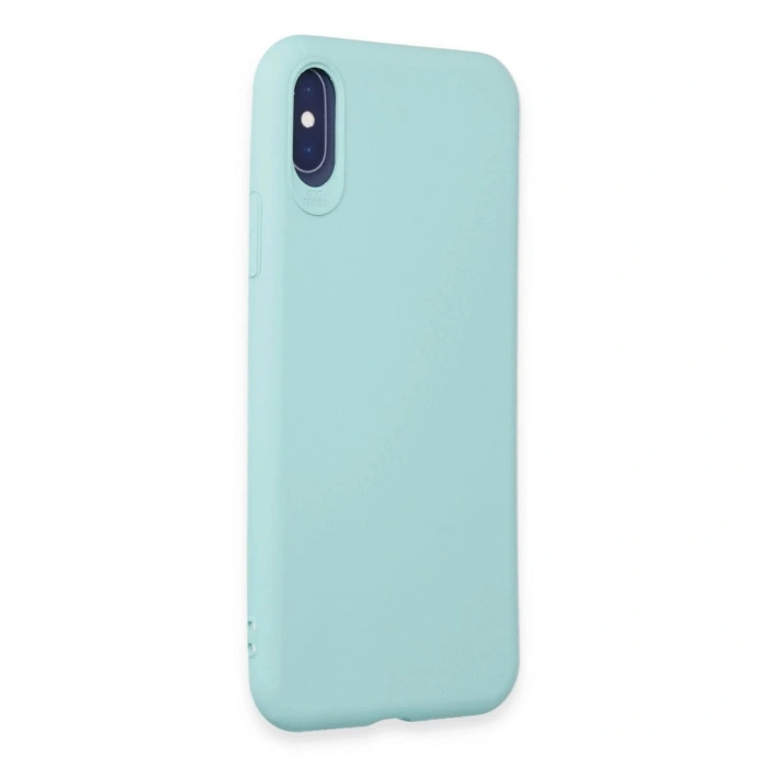 MARSİLYAN™- Apple İphone X Kılıf First Silikon - Turkuaz