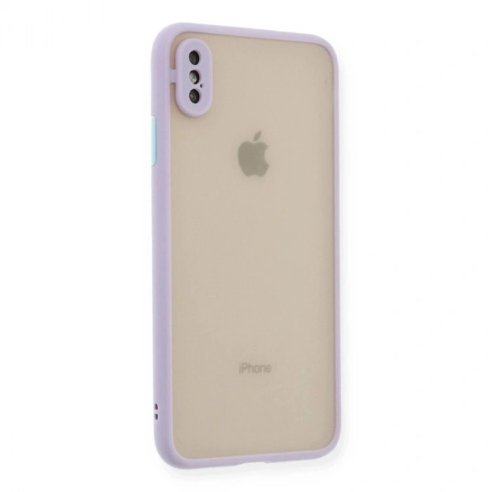 MARSİLYAN™- Apple İphone X Kılıf Montreal Silikon Kapak - Mor