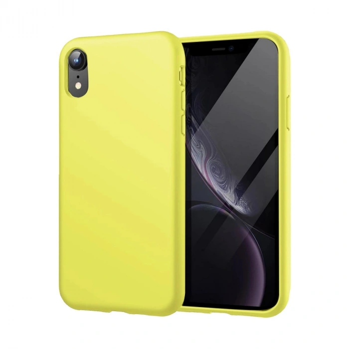MARSİLYAN™- Apple İphone Xr Kılıf First Silikon - Parlak Yeşil