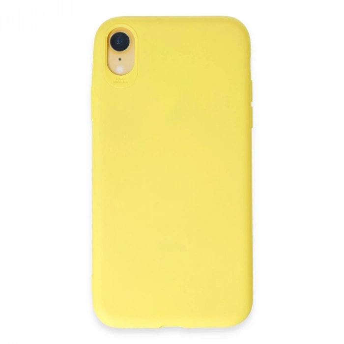 MARSİLYAN™- Apple İphone Xr Kılıf First Silikon - Sarı