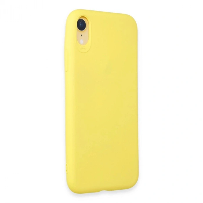 MARSİLYAN™- Apple İphone Xr Kılıf First Silikon - Sarı