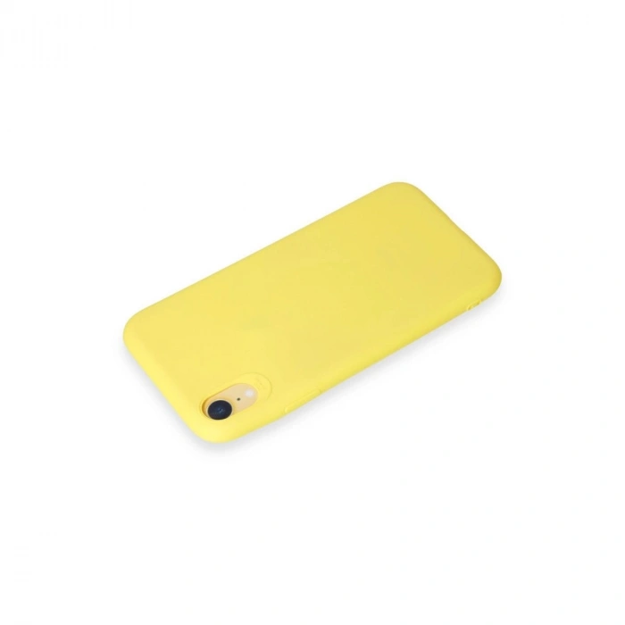 MARSİLYAN™- Apple İphone Xr Kılıf First Silikon - Sarı
