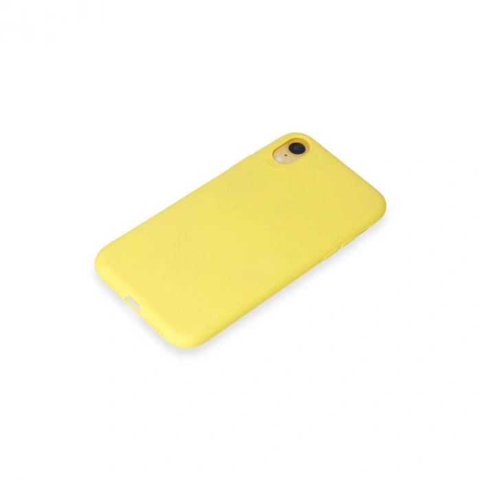 MARSİLYAN™- Apple İphone Xr Kılıf First Silikon - Sarı