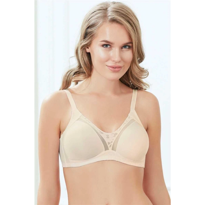 MARSiLYAN-  Balensiz Desteksiz Dolgusuz Toparlayıcı Dantelli Küçültücü Sütyen