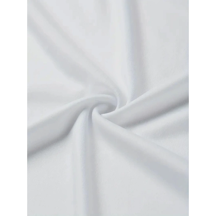 MARSiLYAN- Baskılı Oversize Bisiklet Yaka T-shirt - Beyaz