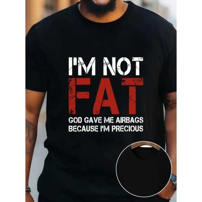 MARSiLYAN- Baskılı Oversize Bisiklet Yaka T-shirt - Siyah