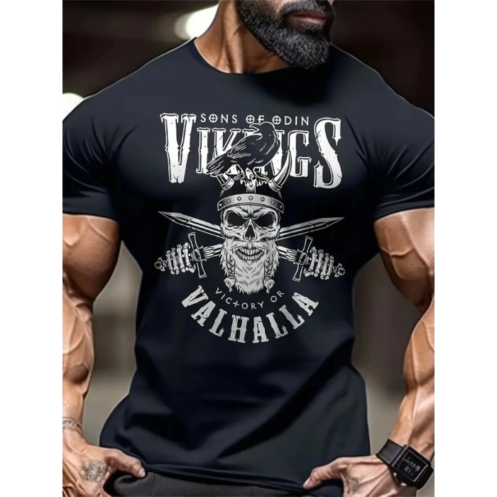 MARSiLYAN- Baskılı Oversize Bisiklet Yaka T-shirt - Siyah