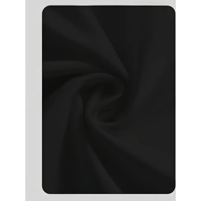 MARSiLYAN- Baskılı Oversize Bisiklet Yaka T-shirt - Siyah