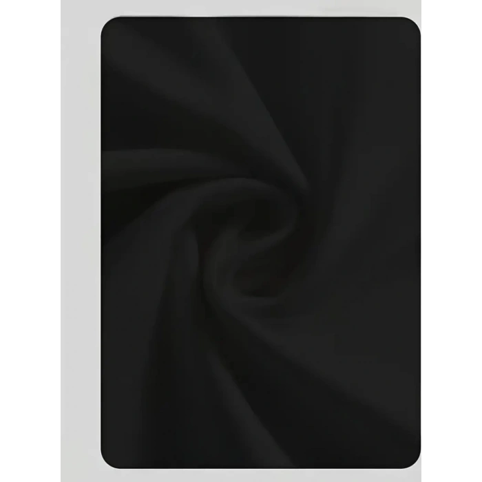 MARSiLYAN- Baskılı Oversize Bisiklet Yaka T-shirt - Siyah