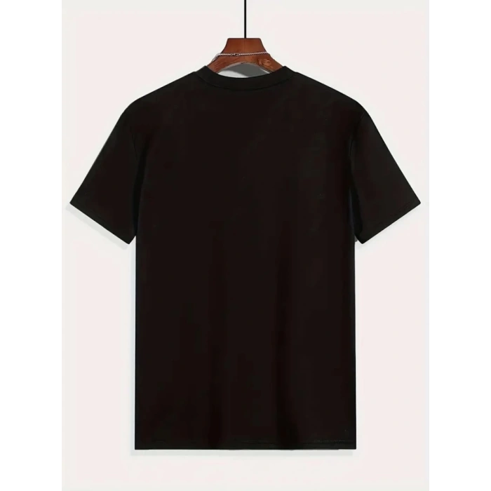 MARSiLYAN- Baskılı Oversize Bisiklet Yaka Tshirt