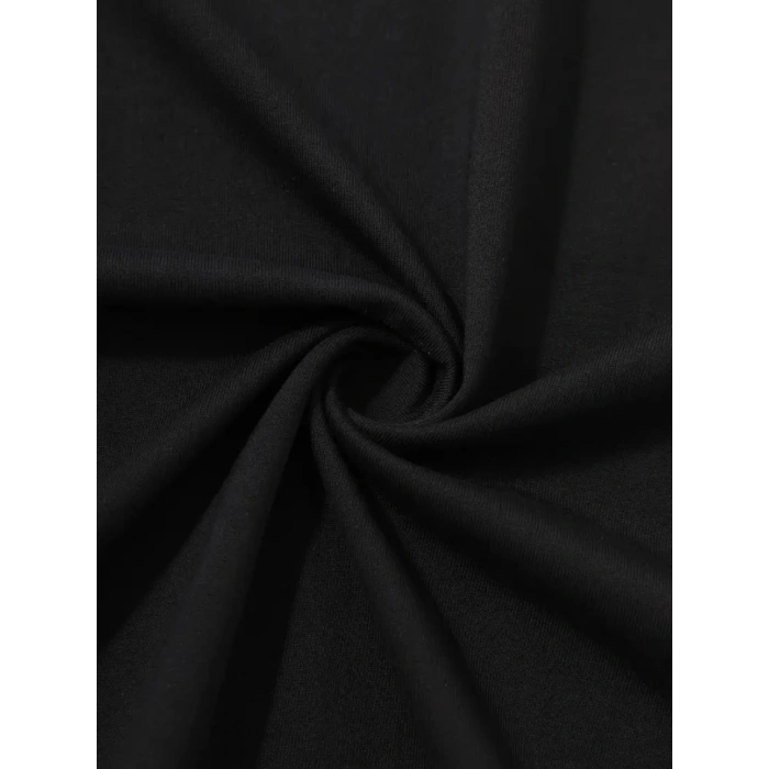 MARSiLYAN- Baskılı Oversize Bisiklet Yaka Tshirt