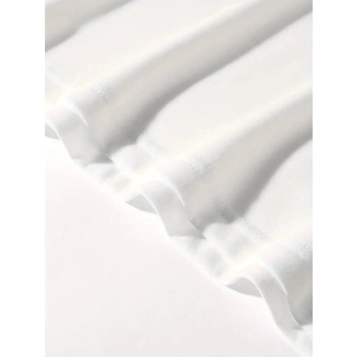 MARSiLYAN- Baskılı Oversize Bisiklet Yaka Tshirt