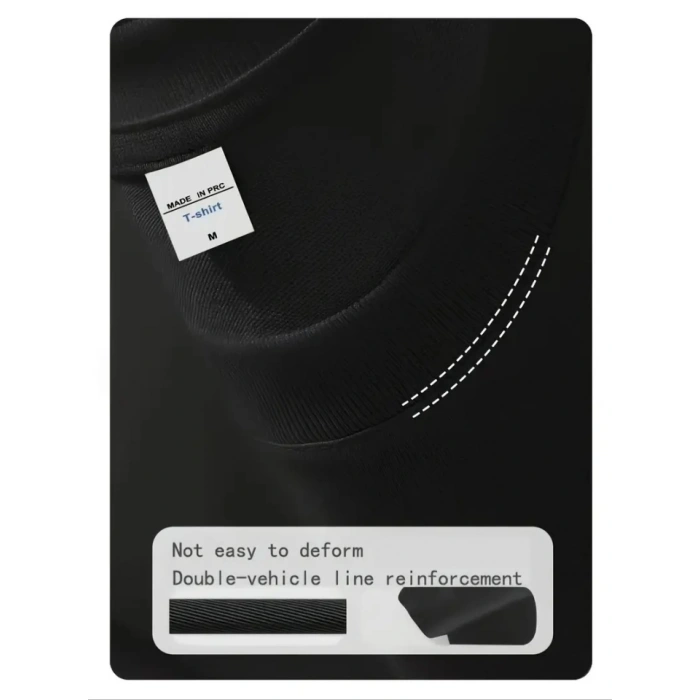 MARSiLYAN- Baskılı Oversize Bisiklet Yaka Tshirt