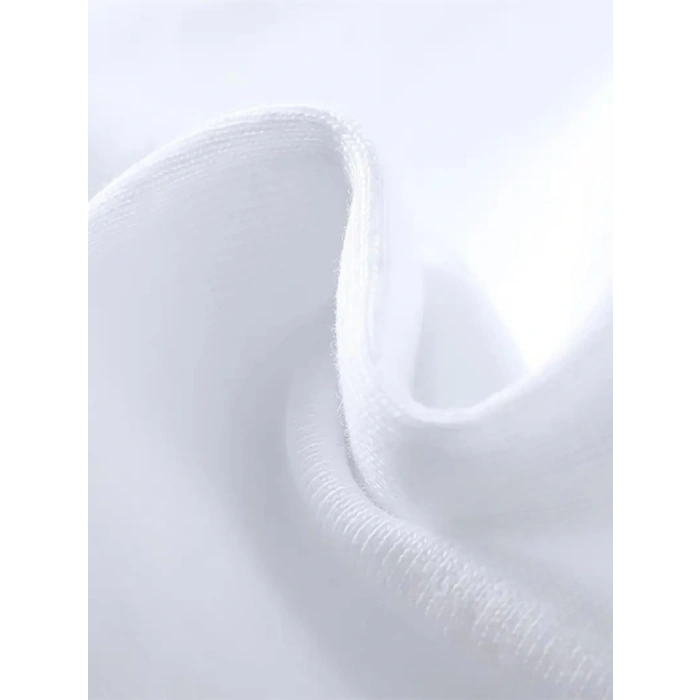 MARSiLYAN- Baskılı Oversize Bisiklet Yaka Tshirt