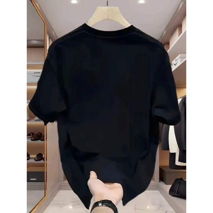 MARSiLYAN- Baskılı Oversize Bisiklet Yaka Tshirt  Beyaz