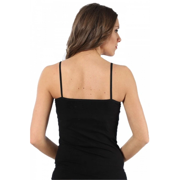 MARSiLYAN- Bayan İp Askılı Atlet Siyah