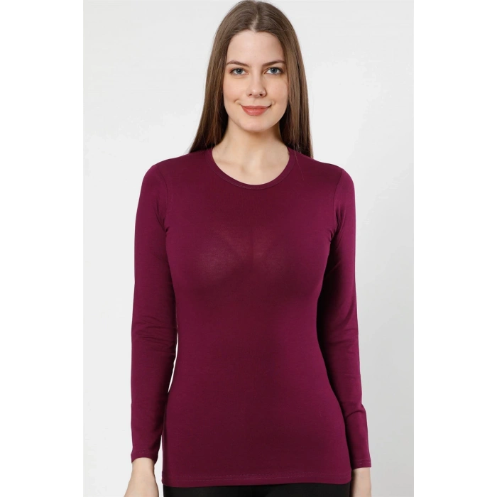 MARSiLYAN- Bayan Uzun Kol Body Mor