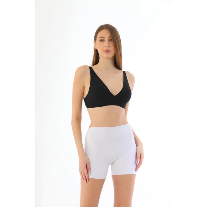 MARSiLYAN-  Beyaz MI 2703 Lazer Kesim İz Yapmaz Hayalet Boxer