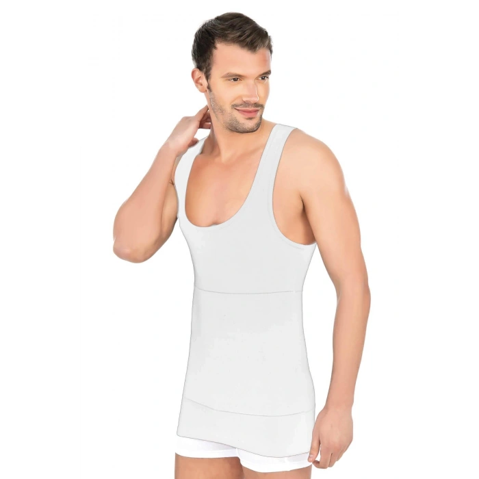 MARSiLYAN-  Beyaz MI Emay 1400 Modal Cotton Erkek Atlet Korse