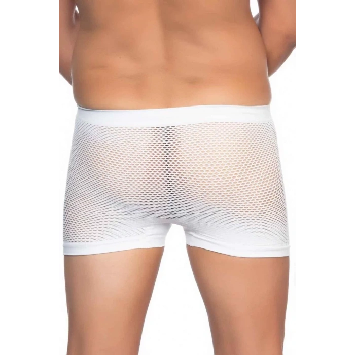 MARSiLYAN- Beyaz Mı Emay 2106 Fileli Soft Erkek Boxer