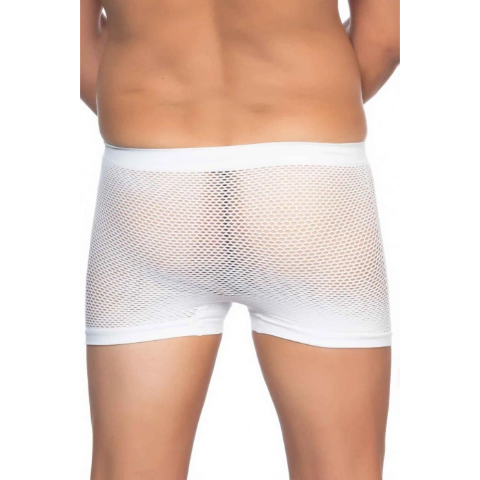 MARSiLYAN-  Beyaz MI Emay 2106 Fileli Soft Erkek Boxer