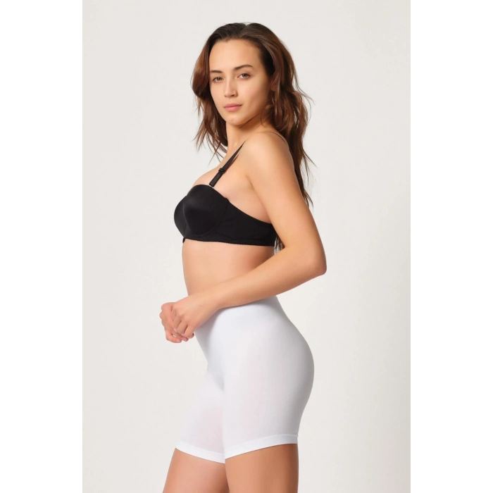 MARSiLYAN-  Beyaz MI Emay 3003 Soft Paçalı Boxer