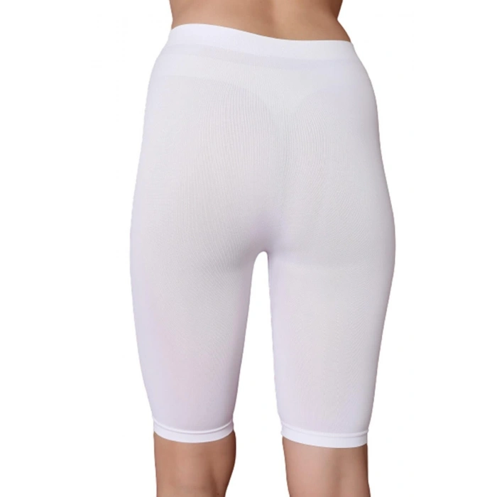 MARSiLYAN-  Beyaz MI Emay 3856 Soft Kapri Tayt
