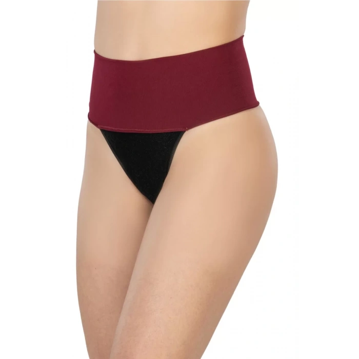 MARSiLYAN- Bordo Mı 2048 Seamless Çift Renk String Korse