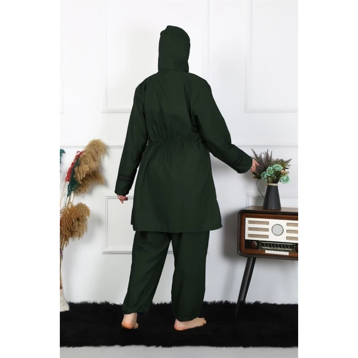 MARSiLYAN- Büyük Beden Tesettür Mayo Haki