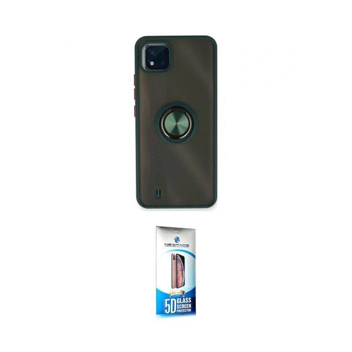 MARSİLYAN™- C11 2021 Kılıf Yörünge Çizgi - Siyah 5D Eko Cam Ekran Koruyucu