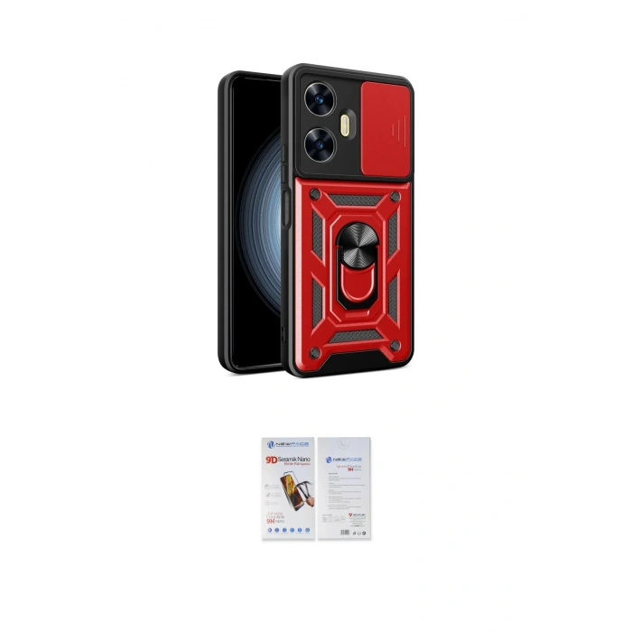 MARSİLYAN™- C55 Kılıf Ahenk Klasik - Siyah Seramik Nano Ekran Koruyucu