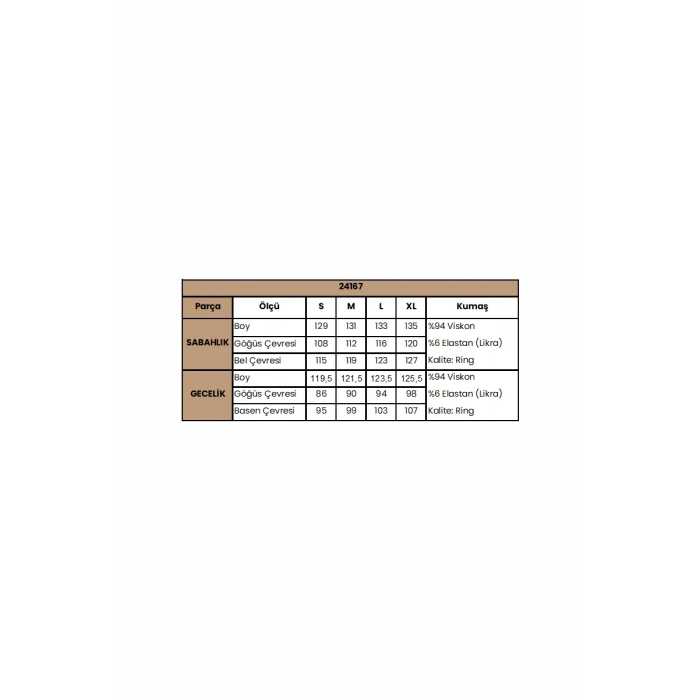 MARSiLYAN-  Çiçek ve Yaprak Desenli Dantelli ve Dekolteli Sabahlık Takımı